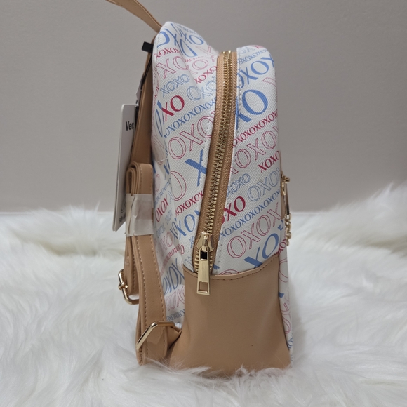 XOXO White, Pink, Blue Logo Backpack - Picture 3 of 4